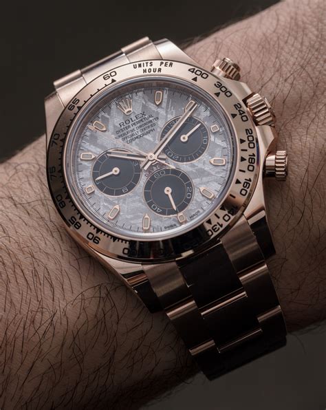 pre owned rolex daytona white gold|daytona white gold meteorite dial.